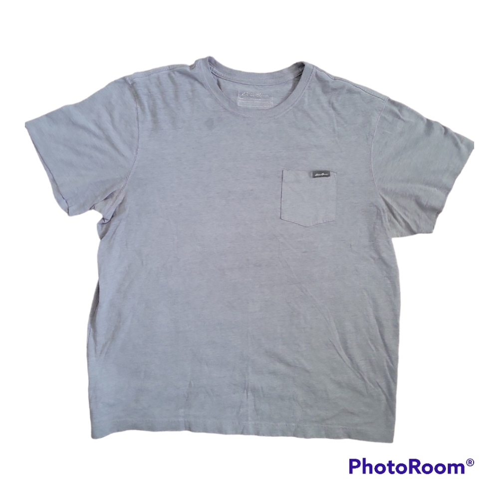 Eddie Bauer baby blue pocket T-shirt